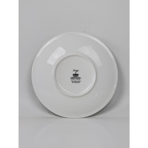 Vintage Dog Tired 6.5" Dogs by Aynsley Pet Collectors Small Display Plate - Picture 3 of 5